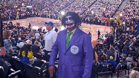 Longtime Denver Nuggets fan dresses up as Joker for every game